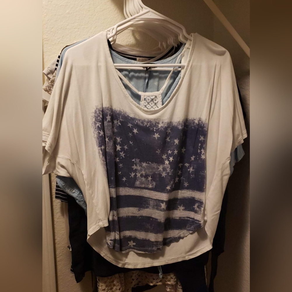 Flag crop top